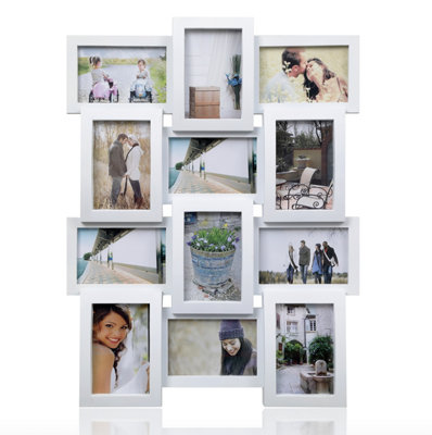 Arpan Multi Aperture Picture Frame Holds 12 X 6X4 " White from B&Q