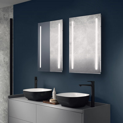 Sensio Uno Rectangular Wall-Mounted Bathroom Illuminated Contemporary Mirror (H)70Cm (W)50Cm from B&Q