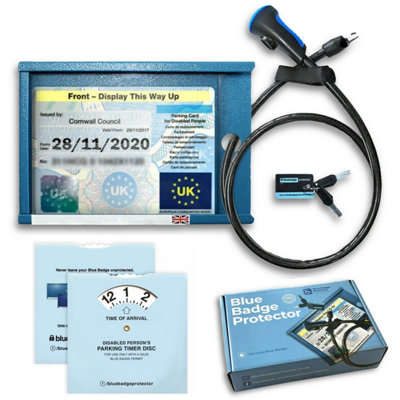 Blue Badge Protector Disabled Security Device For Blue Badge Holders For Disability Parking & Timer Clock from B&Q
