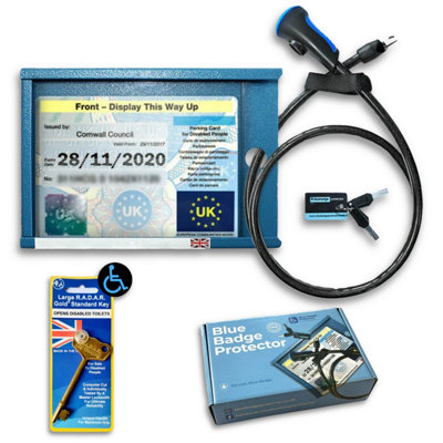 Blue Badge Protector Disabled Security Device For Blue Badge Holders For Disability Parking & Nks Radar Key from B&Q