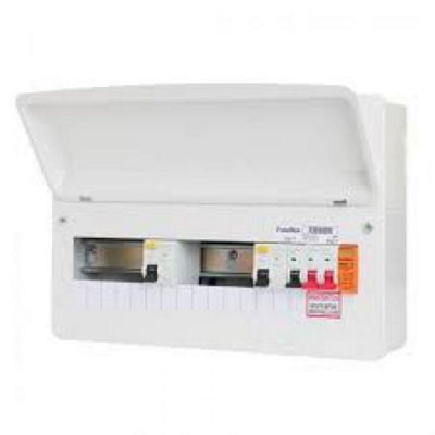 Fusebox F2010Dxa Spd 10 Way Split 2X80A Rcd Consumer Unit from B&Q