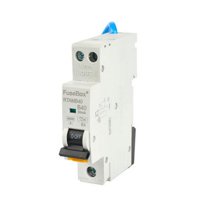 Fusebox Tpn 20A B Curve Type A Rcbo30MaRta102030B from B&Q