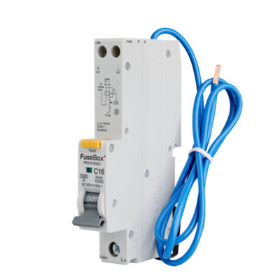 Fusebox Tpn 16A C Curve Type A Rcbo30MaRta101630C from B&Q