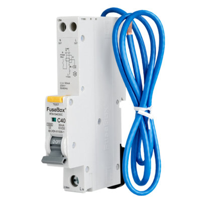 B&Q -  Tpn 40A C Curve Type A Rcbo30MaRta104030C