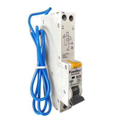 Fusebox Tpn 25A B Curve Type A Rcbo30MaRta102530B from B&Q
