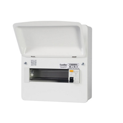 Fusebox F3008Ra 8 Way Rcd Consumer Unit 80A from B&Q