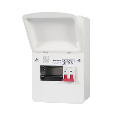 Fusebox F3004M 4 Way Main Switch Rcbo Consumer Unit from B&Q