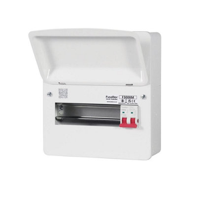 Fusebox F3008M 8 Way Main Switch Rcbo Consumer Unit from B&Q