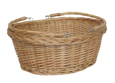 Red Hamper C005 Wicker Shopping Basket Swing Handle Shopper from B&Q
