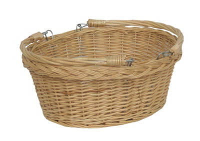Red Hamper C020 Wicker Shopping Basket Small Swing Handle Shopper from B&Q