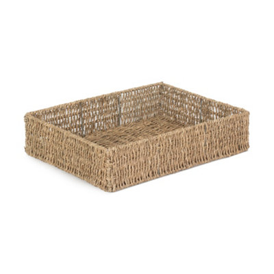 Red Hamper Pt083 Extra Large Rectangular Seagrass Tray from B&Q