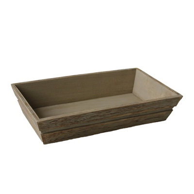 Red Hamper Pt099 Wood Small Wooden Packing Tray from B&Q