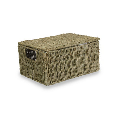 Red Hamper Eh100 Medium Seagrass Storage Basket from B&Q