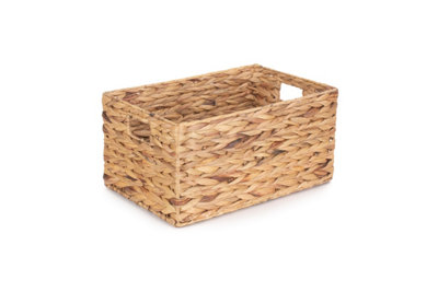Red Hamper Wh001/1 Small Water Hyacinth Rectangular Storage Basket from B&Q