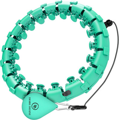 Desire Deluxe Weighted Hula Hoop Premium Infinity Smart Hoops Detachable Ring 360 Degree Spinning Ball With Weight For Adult Fitness Exercise