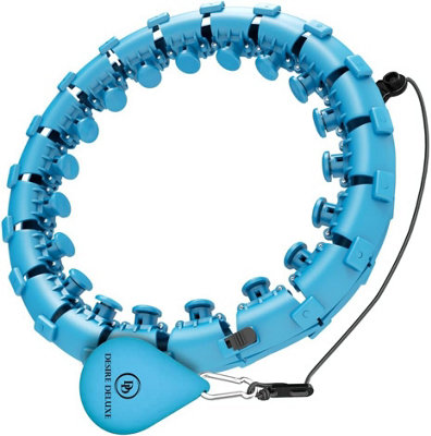 Desire Deluxe Weighted Hula Hoop Premium Infinity Smart Hoops Detachable Ring 360 Degree Spinning Ball With Weight For Adult Fitness Exercise