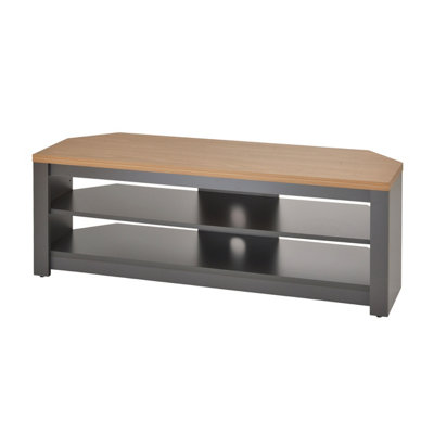 B&Q -  Tnw Memphis Corner Tv Stand For Up To 50" TvsGrey & Oak