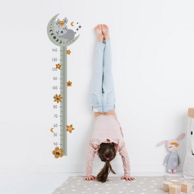 Boho Bunny Height Chart Wall Sticker from B&Q