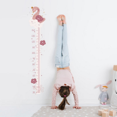 Boho Swan Height Chart Wall Sticker from B&Q