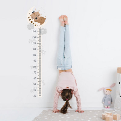 Boho Bear Height Chart Wall Sticker from B&Q