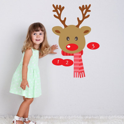 Pin The Nose On The Reindeer Wall Sticker from B&Q
