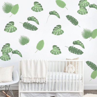  - Tropical Leaves Wall Sticker Mural