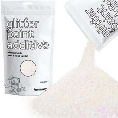 Hemway Glitter For Paint AdditiveMother Of Pearl Iridescent Ultrafine Size Flakes 100G Interior Exterior Mix Into Emulsion Paint from B&Q