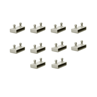 53mm Side Bed Slat Holders For Metal Frames2 Prongs (Pack Of 10) from B&Q