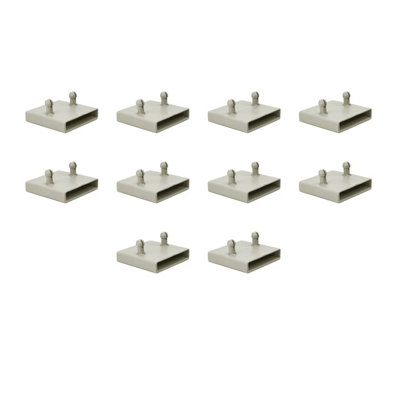 53mm Centre Bed Slat Holders For Metal Frames2 Prongs (Pack Of 10) from B&Q
