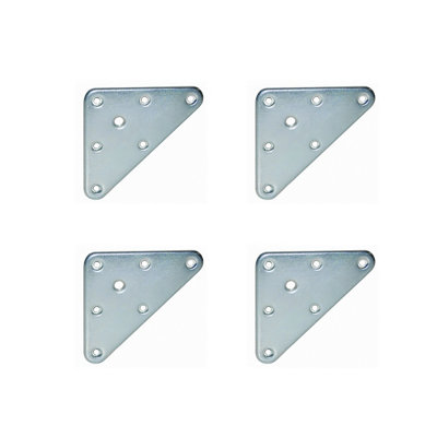 The Bed Slats Company M8 Triangular Furniture (Rounded Corners) Fixing Plates Flat Design Ideal To Attach Furniture Feet Or Table from B&Q