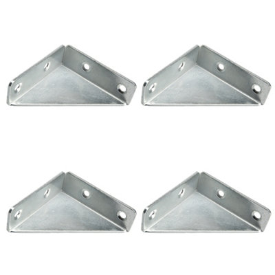 Sturdy 64mm Steel Angle Replacement Fixing Support Joint Brace Corner Brackets from B&Q