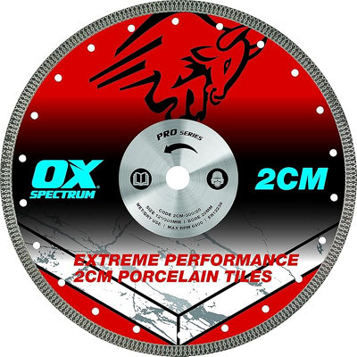 B&Q -  Pro 2Cm Porcelain Cutting Blade  350-25.4-20mm