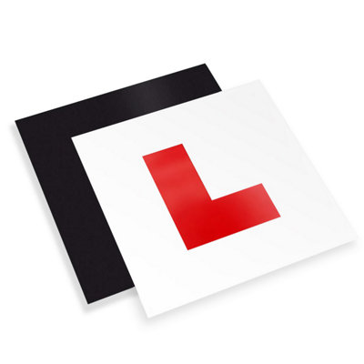 Haltons Magnetic L Plates For CarPack Of 2Pvc Thick Road Legal Learner And Provisional Plates from B&Q