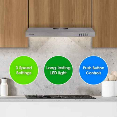 Abode Visor Cooker Hood Stainless Steel 60Cm Extractor Hood from B&Q