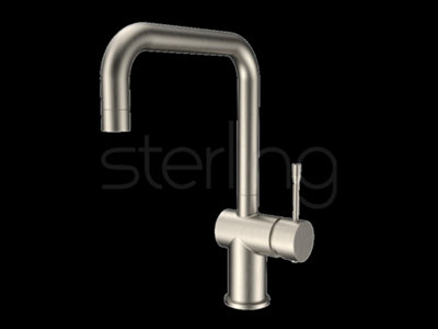 B&Q -  Zodiac Twist & Spray Tap In Brushed Nickel Zo3Bn