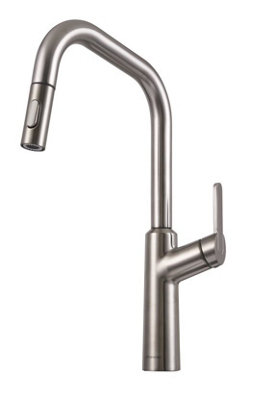 B&Q -  Santor Pull Out With Twin Spray Kitchen Brushed Nickel- San20Bn