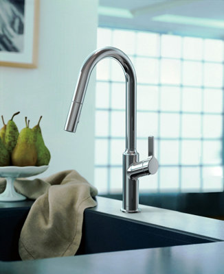 B&Q -  Karuma J Spout Pull Out With Twin Spray Kitchen ChromeKar20Cp