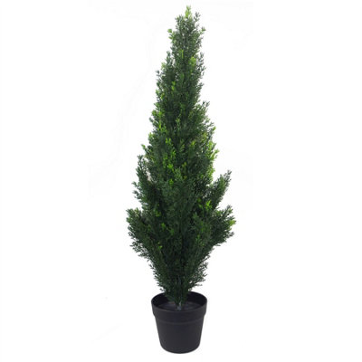 Leaf 90Cm Cedar Cypress Topiary Uv Resistant  Artificial from B&Q