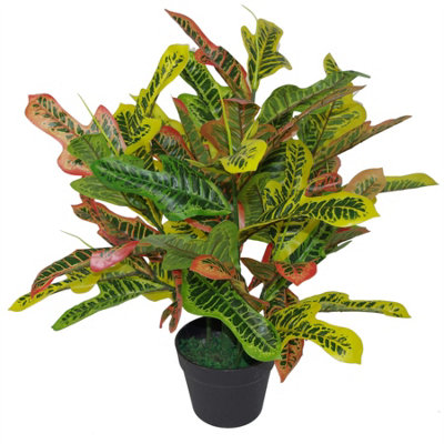 Leaf 65Cm Artificial Codiaeum Multicoloured House Plant