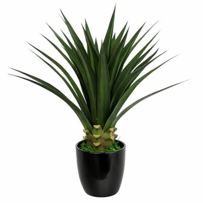 Leaf Artificial Yukka Tropical 90Cm Yukka Plants Green