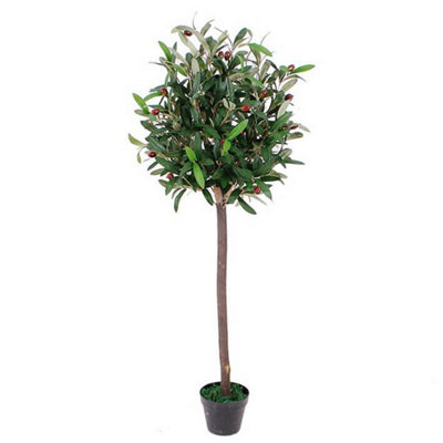 B&Q -  Artificial Olive Tree 120Cm Fruit Tree