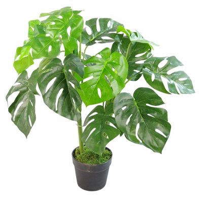Leaf Unisex Green Artificial Monstera Plant 80Cm Monstera In - Image 9