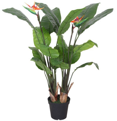 Leaf Unisex Green 120Cm Artificial Bird Of Paradise Plant In Extra Large - Image 9