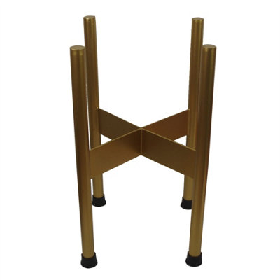 Leaf Gold Planter Stand (Planter Not Included) 38.5Cm X 18Cm Medium