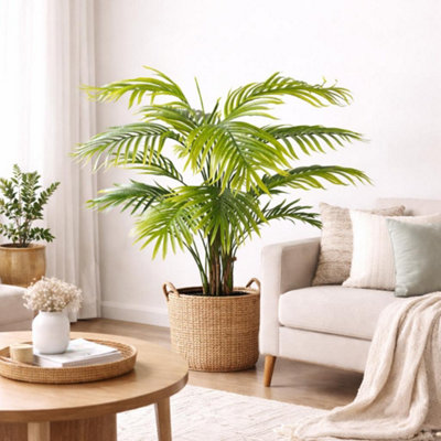 Blue Pirate Green Artificial Palm Tree 130Cm Areca Palm Leaves - Image 8