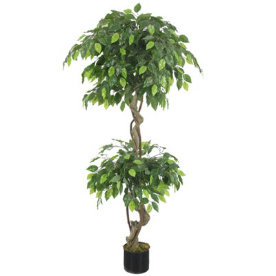 Leaf Artificial Fruticosa Ficus Tree 150cm - Image 7