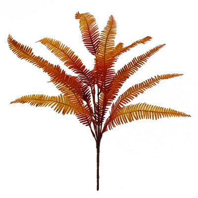 Leaf 55Cm Artificial Autumn Fern Bush Plant from B&Q