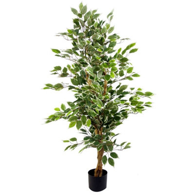 130 cm H Faux Palm and Foliage Tree Plant in Plastic Pot Liner - Image 8
