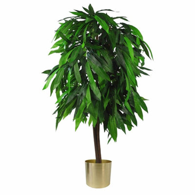 B&Q - 120Cm  Design Uk Artificial Realistic Mango Plant / Tree - Image 8