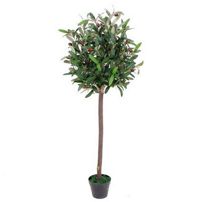 120cm Artificial Olive Tree with Pot Realistic Faux Indoor Home Decor Plant - Image 8